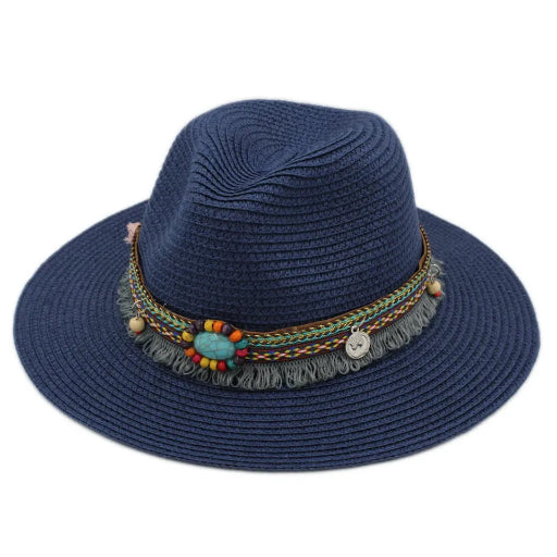 Beaded Tassel Sun Hat