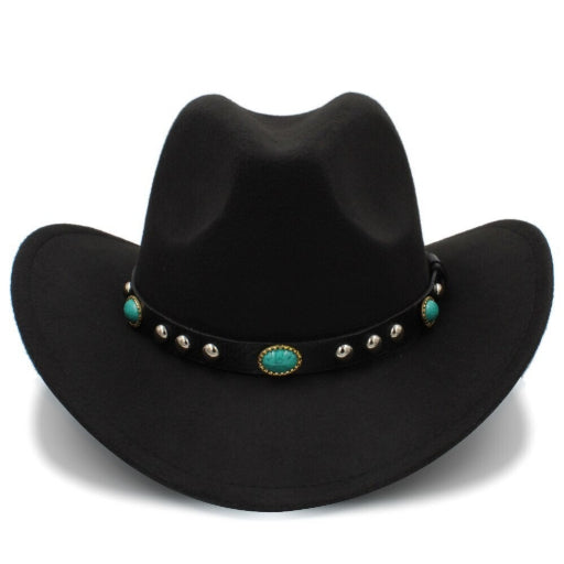 Black Felt Cowboy Hat