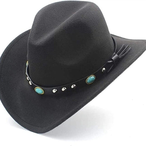 Black Felt Cowboy Hat