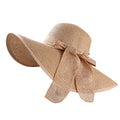 Linen Ribbon Beach Hat
