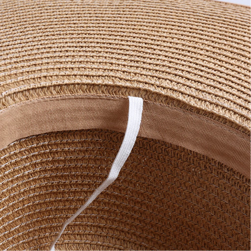 Linen Ribbon Beach Hat