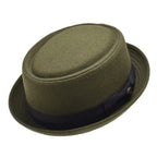 Olive Green Short Brimmed Hat