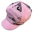 Pink Flocked Beret