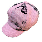 Pink Flocked Beret