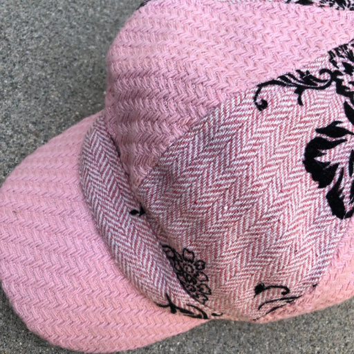 Pink Flocked Beret