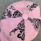 Pink Flocked Beret