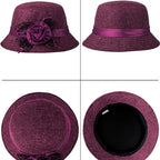 Purple Rose Bell Hat